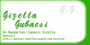 gizella gubacsi business card